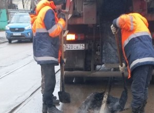 На улицах Тулы идёт ямочный ремонт