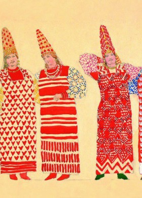 «Народный костюм на театральной сцене» из коллекции Бахрушинского театрального музея