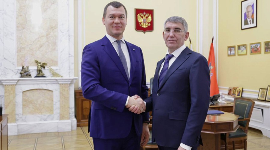 Дмитрий Миляев обсудил развитие спорта в Тульской области с Михаилом Дегтярёвым 