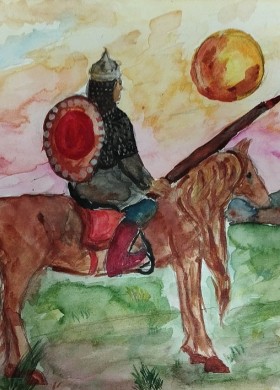 Выставка детского творчества, посвящённая героям русских сказок, былин и легенд