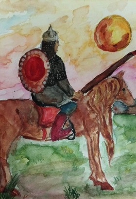 Выставка детского творчества, посвящённая героям русских сказок, былин и легенд